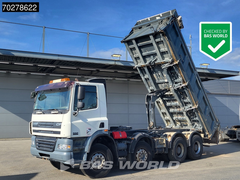 DAF CF85.410 8X4 13m3 Meiller 2-side tipper Big-Axle steel suspension Automatic Euro 4 - Caminhão basculante: foto 1 DAF CF85.410 8X4 13m3 Meiller 2-side tipper Big-Axle steel suspension Automatic Euro 4 - Caminhão basculante: foto 1