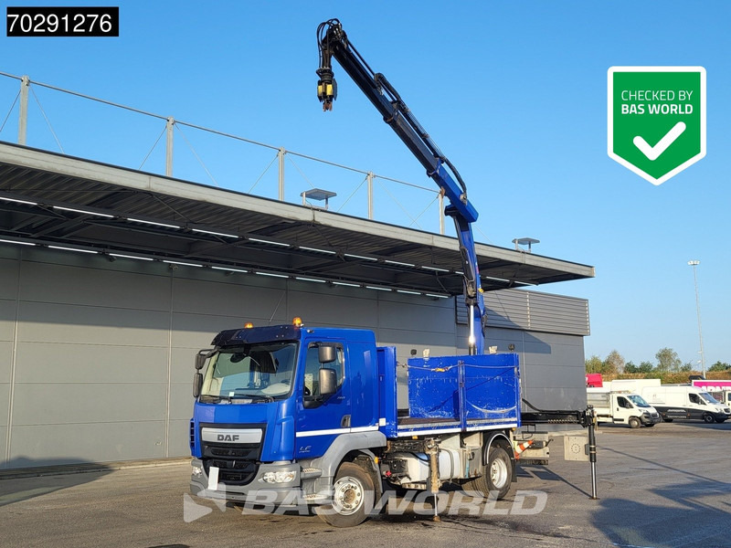 DAF LF 260 LF 4X2 HIAB 111 B-2 Hiduo Crane Automatic ACC Euro 6 - Camião de caixa aberta/ Plataforma, Caminhão grua: foto 1 DAF LF 260 LF 4X2 HIAB 111 B-2 Hiduo Crane Automatic ACC Euro 6 - Camião de caixa aberta/ Plataforma, Caminhão grua: foto 1