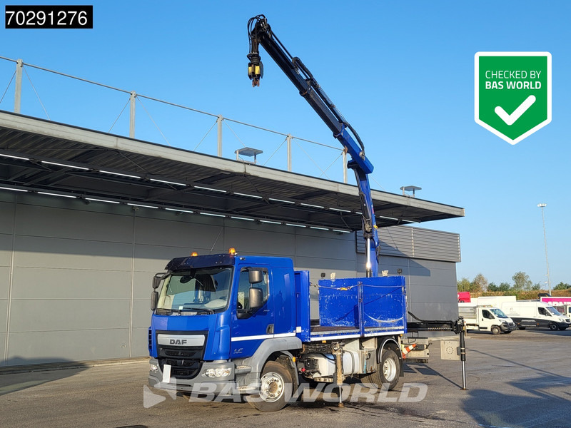 DAF LF 260 LF 4X2 HIAB 111 B-2 Hiduo Crane Automatic ACC Euro 6 - Camião de caixa aberta/ Plataforma, Caminhão grua: foto 1 DAF LF 260 LF 4X2 HIAB 111 B-2 Hiduo Crane Automatic ACC Euro 6 - Camião de caixa aberta/ Plataforma, Caminhão grua: foto 1