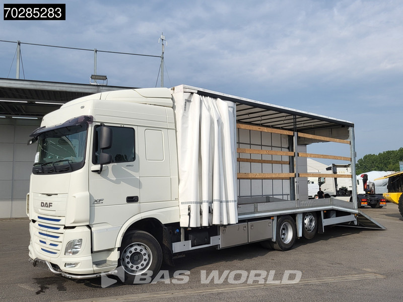 DAF XF 460 6X2 Machine Transporter hydraulic ramp Retarder Lift+Lenkasche Euro 6 - Caminhão transporte de veículos: foto 1 DAF XF 460 6X2 Machine Transporter hydraulic ramp Retarder Lift+Lenkasche Euro 6 - Caminhão transporte de veículos: foto 1