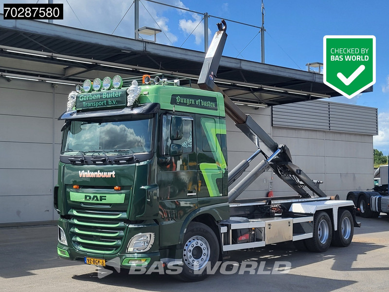 DAF XF 460 XF 6X2 NL-Truck VDL S-25-6400 Hooklift Liftaxle Manual Navi ACC Euro 6 - Caminhão polibenne: foto 1 DAF XF 460 XF 6X2 NL-Truck VDL S-25-6400 Hooklift Liftaxle Manual Navi ACC Euro 6 - Caminhão polibenne: foto 1