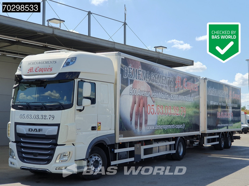 DAF XF 480 4X2 NL Combi 1500kg Ladebordwand Retarder Standklima Automatic ACC Euro 6 - Caminhão furgão: foto 1 DAF XF 480 4X2 NL Combi 1500kg Ladebordwand Retarder Standklima Automatic ACC Euro 6 - Caminhão furgão: foto 1