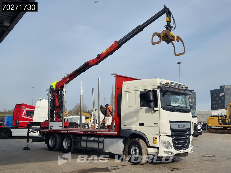DAF XF 510 6X4 Jonsered Z-Crane SC ACC Retarder Euro 6 - Caminhão florestal, Caminhão grua: foto 3 DAF XF 510 6X4 Jonsered Z-Crane SC ACC Retarder Euro 6 - Caminhão florestal, Caminhão grua: foto 3