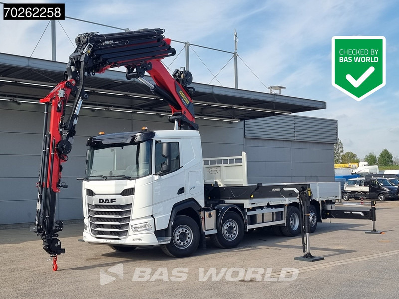 DAF XF 530 8X2 NEW Palfinger PK580 TEC Kran Crane Fly-Jib 2.5t Winch Lift+Lenkasche Retarder - Camião de caixa aberta/ Plataforma, Caminhão grua: foto 1 DAF XF 530 8X2 NEW Palfinger PK580 TEC Kran Crane Fly-Jib 2.5t Winch Lift+Lenkasche Retarder - Camião de caixa aberta/ Plataforma, Caminhão grua: foto 1