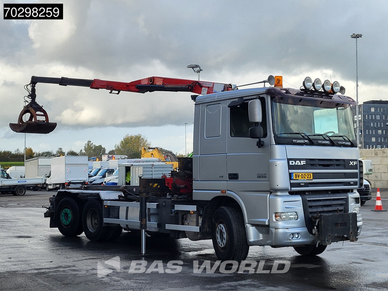 DAF XF105.410 XF 6X2 NL-Truck HMF 1643 Z2 Crane 24T Container system Lift+Steering-Axle Euro 5 - Caminhão com sistema de cabo, Caminhão grua: foto 3 DAF XF105.410 XF 6X2 NL-Truck HMF 1643 Z2 Crane 24T Container system Lift+Steering-Axle Euro 5 - Caminhão com sistema de cabo, Caminhão grua: foto 3