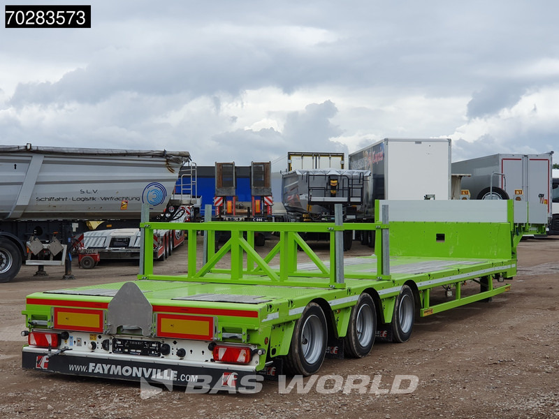 Faymonville F-S43-1AAF 3 axles Extendable Twistlocks 3x Hydraulic Steering Galvanised - Semireboque baixa: foto 3 Faymonville F-S43-1AAF 3 axles Extendable Twistlocks 3x Hydraulic Steering Galvanised - Semireboque baixa: foto 3