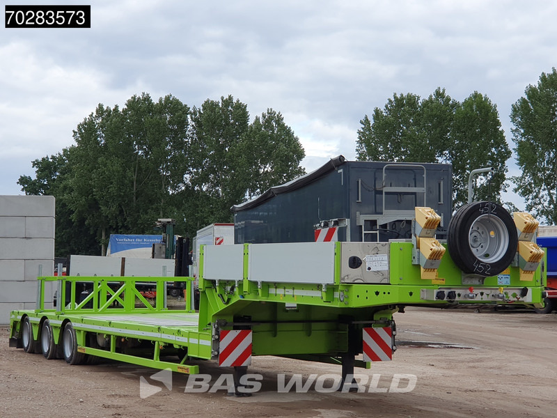 Faymonville F-S43-1AAF 3 axles Extendable Twistlocks 3x Hydraulic Steering Galvanised - Semireboque baixa: foto 5 Faymonville F-S43-1AAF 3 axles Extendable Twistlocks 3x Hydraulic Steering Galvanised - Semireboque baixa: foto 5
