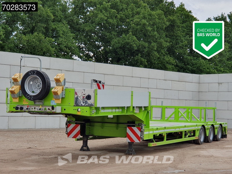 Faymonville F-S43-1AAF 3 axles Extendable Twistlocks 3x Hydraulic Steering Galvanised - Semireboque baixa: foto 1 Faymonville F-S43-1AAF 3 axles Extendable Twistlocks 3x Hydraulic Steering Galvanised - Semireboque baixa: foto 1