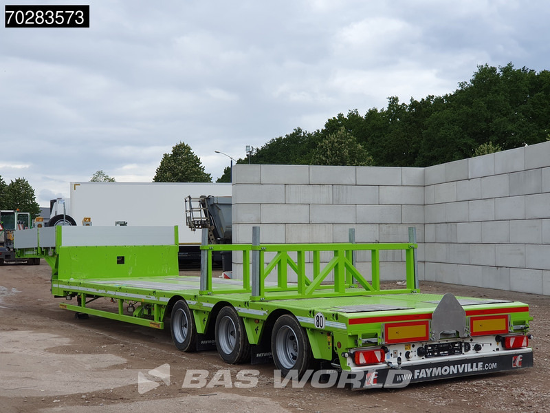 Faymonville F-S43-1AAF 3 axles Extendable Twistlocks 3x Hydraulic Steering Galvanised - Semireboque baixa: foto 2 Faymonville F-S43-1AAF 3 axles Extendable Twistlocks 3x Hydraulic Steering Galvanised - Semireboque baixa: foto 2