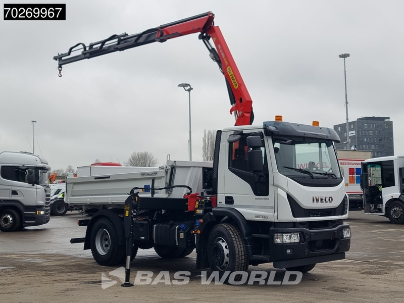 Iveco Eurocargo 180E320 4X2 Steelsuspension 3-Seiten Palfinger PK12.501 Euro 6 - Caminhão basculante, Caminhão grua: foto 3 Iveco Eurocargo 180E320 4X2 Steelsuspension 3-Seiten Palfinger PK12.501 Euro 6 - Caminhão basculante, Caminhão grua: foto 3