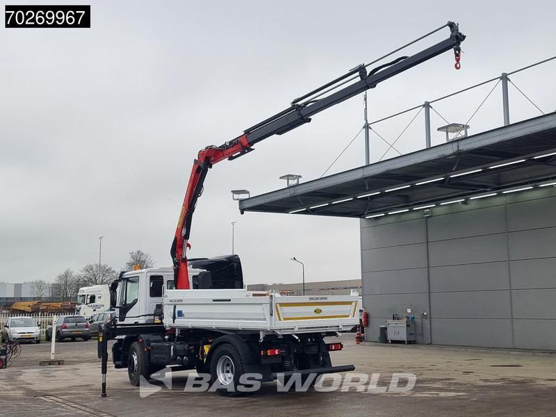 Iveco Eurocargo 180E320 4X2 Steelsuspension 3-Seiten Palfinger PK12.501 Euro 6 - Caminhão basculante, Caminhão grua: foto 2 Iveco Eurocargo 180E320 4X2 Steelsuspension 3-Seiten Palfinger PK12.501 Euro 6 - Caminhão basculante, Caminhão grua: foto 2