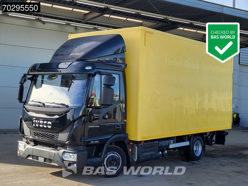 Iveco Eurocargo 75E160 4X2 7.5tonner Automatic 1000kg Ladebordwand Euro 6 - Caminhão furgão: foto 1 Iveco Eurocargo 75E160 4X2 7.5tonner Automatic 1000kg Ladebordwand Euro 6 - Caminhão furgão: foto 1