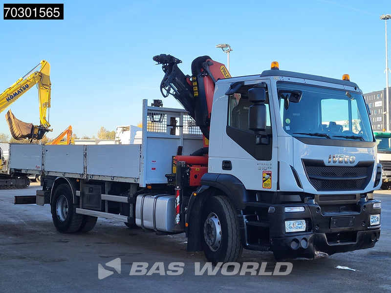 Camião de caixa aberta/ Plataforma, Caminhão grua Iveco Stralis 310 4X2 Palfinger PK14002 EH Kran Crane Steel suspension Euro 6: foto 17