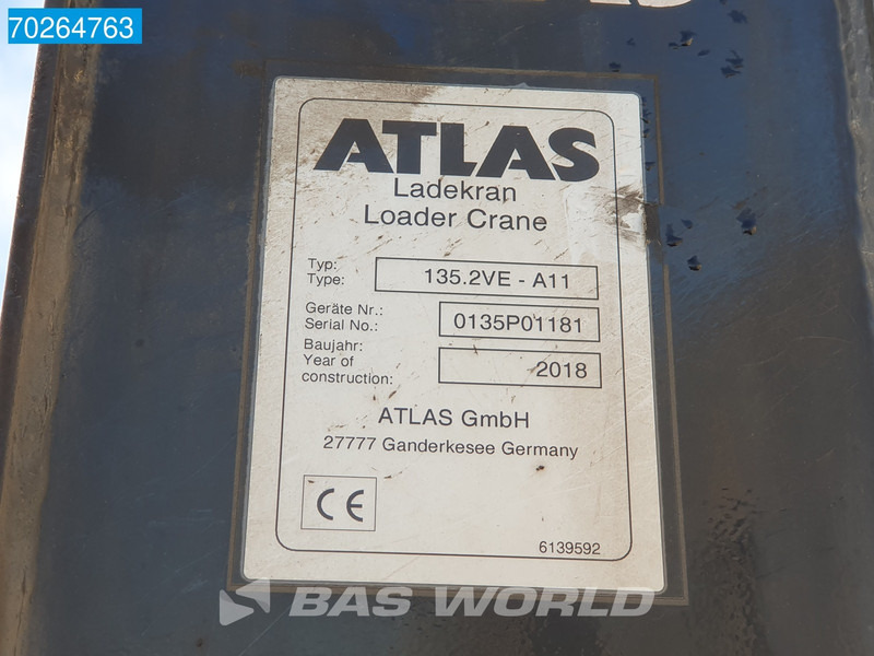 Camião de caixa aberta/ Plataforma, Caminhão grua Iveco Stralis 310 6X2 RHD! Atlas 135.2VE-A11 Crane Lift-Lenkachse ACC Euro 6: foto 19