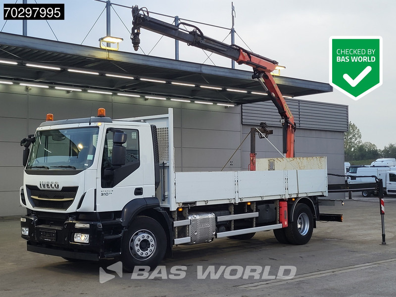 Iveco Stralis 310 Stralis 4X2 Palfinger PK12002 Crane Kran rotator Steelsuspension Automatic Euro 6 - Camião de caixa aberta/ Plataforma, Caminhão grua: foto 1 Iveco Stralis 310 Stralis 4X2 Palfinger PK12002 Crane Kran rotator Steelsuspension Automatic Euro 6 - Camião de caixa aberta/ Plataforma, Caminhão grua: foto 1