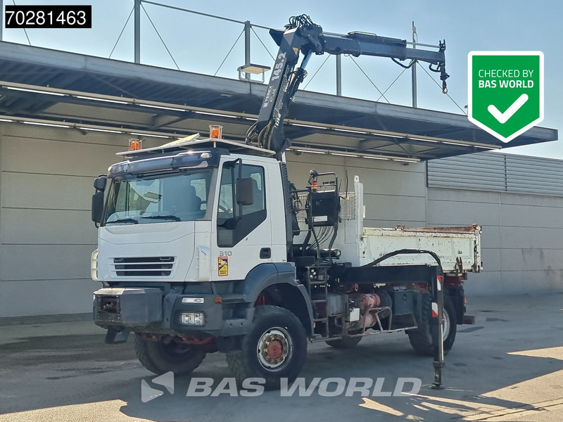 Iveco Trakker 310 4X4 Atlas 145.2-A2 Kran Crane 4x4 Big axle 6m3 3 sided tipper Euro 4 - Caminhão basculante, Caminhão grua: foto 1 Iveco Trakker 310 4X4 Atlas 145.2-A2 Kran Crane 4x4 Big axle 6m3 3 sided tipper Euro 4 - Caminhão basculante, Caminhão grua: foto 1