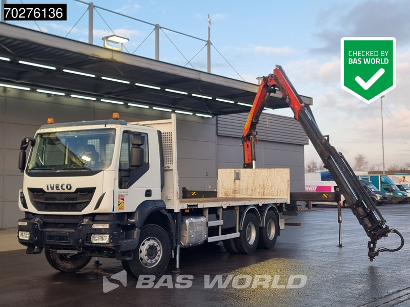Iveco Trakker 360 6X4 Palfinger PK 18502 SH D Kran Crane Big axle Euro 6 - Camião de caixa aberta/ Plataforma, Caminhão grua: foto 1 Iveco Trakker 360 6X4 Palfinger PK 18502 SH D Kran Crane Big axle Euro 6 - Camião de caixa aberta/ Plataforma, Caminhão grua: foto 1