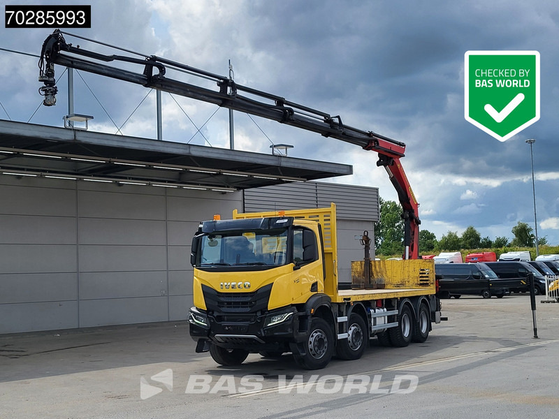 Iveco X-Way 480 8X4 Palfinger PK22002 EH Kran Crane Rotator Retarder Euro 6 - Camião de caixa aberta/ Plataforma, Caminhão grua: foto 1 Iveco X-Way 480 8X4 Palfinger PK22002 EH Kran Crane Rotator Retarder Euro 6 - Camião de caixa aberta/ Plataforma, Caminhão grua: foto 1