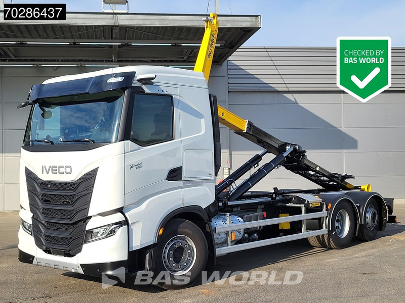 Iveco X-Way 580 6X2 Palfinger PHT20SLD5 Hooklift Lift+steering Axle Automatic Navi ACC LED Euro 6 - Caminhão polibenne: foto 1 Iveco X-Way 580 6X2 Palfinger PHT20SLD5 Hooklift Lift+steering Axle Automatic Navi ACC LED Euro 6 - Caminhão polibenne: foto 1