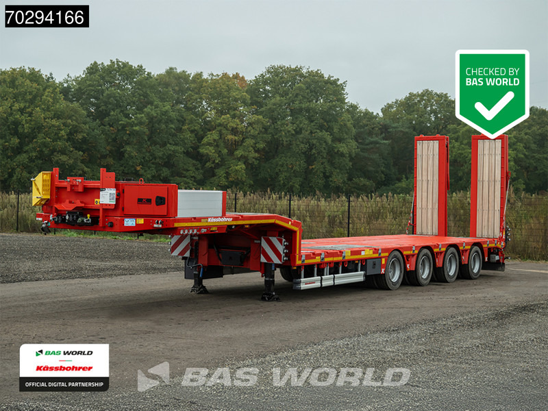 Kässbohrer LB4E 3 axles Extendable Ramps 1x Lift 3x Steering Axle - Semireboque baixa: foto 1 Kässbohrer LB4E 3 axles Extendable Ramps 1x Lift 3x Steering Axle - Semireboque baixa: foto 1