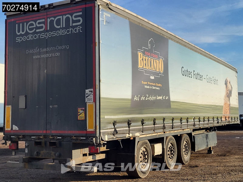 Semi-reboque de lona Krone SD 3 axles Forklift Lift+Lenkachse Kooiaap Palettenkasten SAF Sliding Roof: foto 8