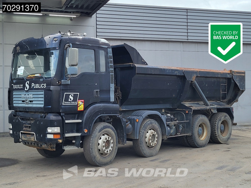 MAN TGA 35.480 8X4 BROKEN ENGINE 16m3 tipper Steel suspension Manual Retarder Euro 2 - Caminhão basculante: foto 1 MAN TGA 35.480 8X4 BROKEN ENGINE 16m3 tipper Steel suspension Manual Retarder Euro 2 - Caminhão basculante: foto 1