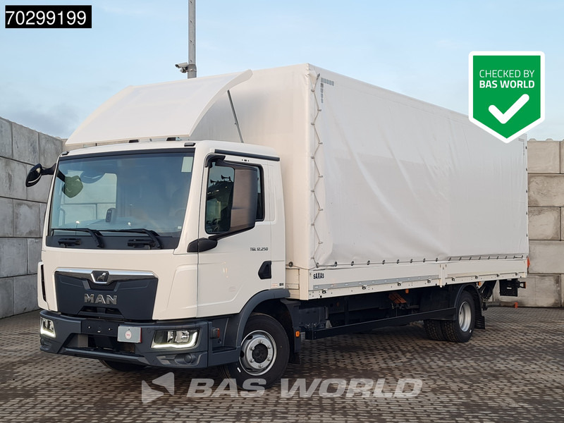 MAN TGL 12.250 4X2 12tonner 1500kg Ladebordwand Automatic Cruise Control Euro 6 - Caminhão com lona: foto 1 MAN TGL 12.250 4X2 12tonner 1500kg Ladebordwand Automatic Cruise Control Euro 6 - Caminhão com lona: foto 1