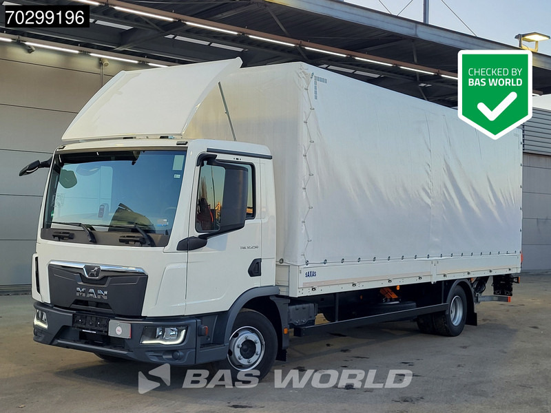 MAN TGL 12.250 4X2 LIKE NEW! 12tonner Curtainsider 1500kg Ladebordwand Euro 6 - Caminhão com lona: foto 1 MAN TGL 12.250 4X2 LIKE NEW! 12tonner Curtainsider 1500kg Ladebordwand Euro 6 - Caminhão com lona: foto 1