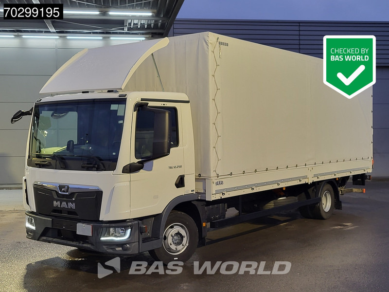 MAN TGL 12.250 4X2 Low Mileage! 12tonner 1500kg Ladebordwand Automatic Euro 6 - Caminhão com lona: foto 1 MAN TGL 12.250 4X2 Low Mileage! 12tonner 1500kg Ladebordwand Automatic Euro 6 - Caminhão com lona: foto 1