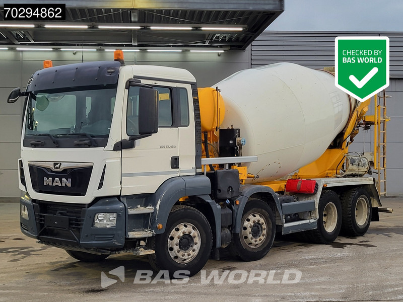 MAN TGS 32.420 8X4 9m3 Stetter Mixer Steel Suspension Automatic Euro 6 - Caminhão betoneira: foto 1 MAN TGS 32.420 8X4 9m3 Stetter Mixer Steel Suspension Automatic Euro 6 - Caminhão betoneira: foto 1