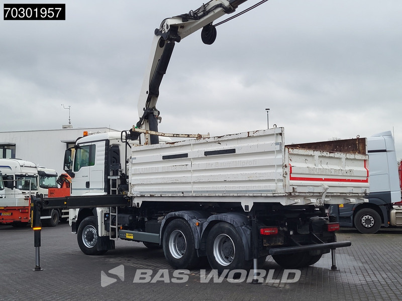 Caminhão basculante, Caminhão grua MAN TGS 33.420 6X6 Palfinger PK33002 EH Crane 12m3 tipper Manual Retarder Big-Axle Euro 6: foto 8