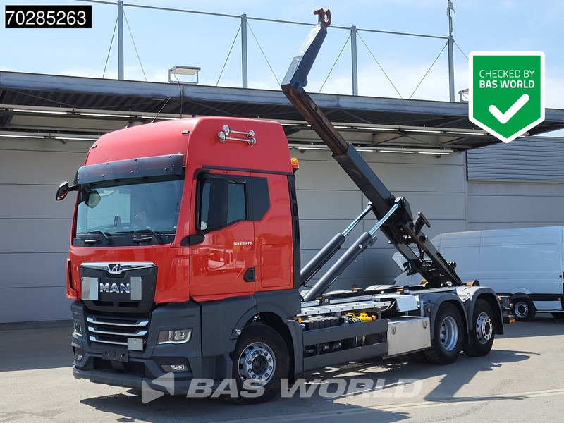 MAN TGX 26.470 TGX 6X2 21 Tonnes VDL hooklift Retarder Lift+Lenkachse ACC Navi Euro 6 - Caminhão polibenne: foto 1 MAN TGX 26.470 TGX 6X2 21 Tonnes VDL hooklift Retarder Lift+Lenkachse ACC Navi Euro 6 - Caminhão polibenne: foto 1