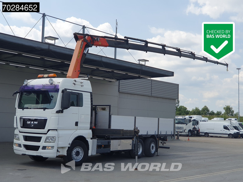 MAN TGX 26.480 TGX 6X2 Palfinger PK29002 Kran Crane 8 extensions Retarder Manual Euro 4 - Camião de caixa aberta/ Plataforma, Caminhão grua: foto 1 MAN TGX 26.480 TGX 6X2 Palfinger PK29002 Kran Crane 8 extensions Retarder Manual Euro 4 - Camião de caixa aberta/ Plataforma, Caminhão grua: foto 1