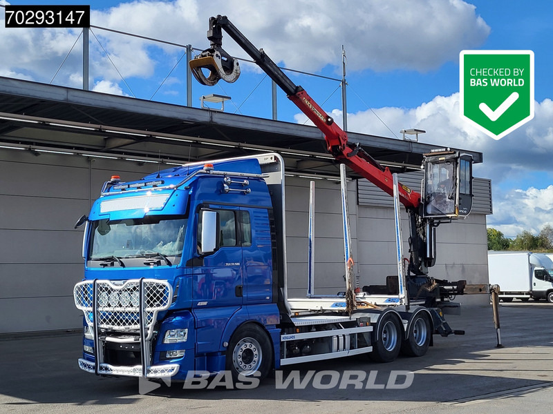 MAN TGX 33.580 TGX 6X4 Palfinger Epsilon Wood crane Holztransport Retarder Navi Xenon Euro 6 - Caminhão florestal, Caminhão grua: foto 1 MAN TGX 33.580 TGX 6X4 Palfinger Epsilon Wood crane Holztransport Retarder Navi Xenon Euro 6 - Caminhão florestal, Caminhão grua: foto 1