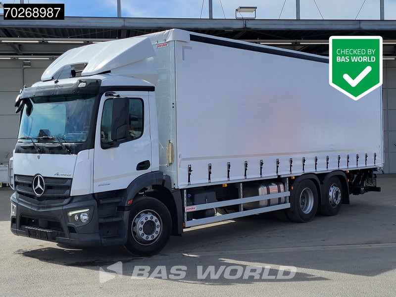 Mercedes-Benz Actros 2532 6X2 NEW 2000kg Ladebordwand Navi Lenkachse Euro 6 - Caminhão com lona: foto 1 Mercedes-Benz Actros 2532 6X2 NEW 2000kg Ladebordwand Navi Lenkachse Euro 6 - Caminhão com lona: foto 1