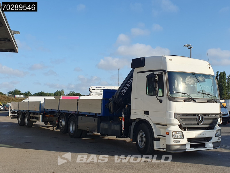 Mercedes-Benz Actros 2532 6X2 Truck + Trailer Fassi F330D3 Crane Kran 3-Pedals Euro 3 - Camião de caixa aberta/ Plataforma, Caminhão grua: foto 3 Mercedes-Benz Actros 2532 6X2 Truck + Trailer Fassi F330D3 Crane Kran 3-Pedals Euro 3 - Camião de caixa aberta/ Plataforma, Caminhão grua: foto 3