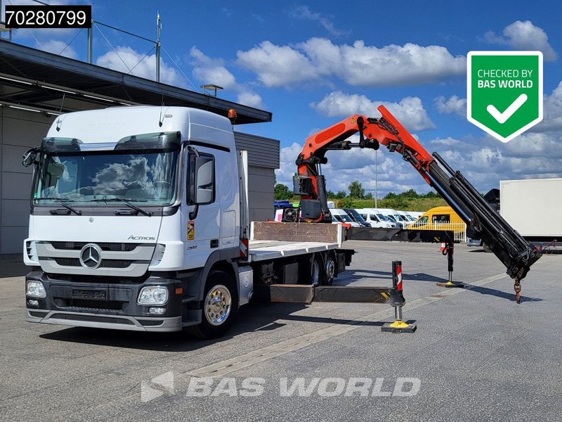 Mercedes-Benz Actros 2544 6X2 Palfinger PK53002SH Kran Crane Lift-Lenkachse Euro 5 - Camião de caixa aberta/ Plataforma, Caminhão grua: foto 1 Mercedes-Benz Actros 2544 6X2 Palfinger PK53002SH Kran Crane Lift-Lenkachse Euro 5 - Camião de caixa aberta/ Plataforma, Caminhão grua: foto 1