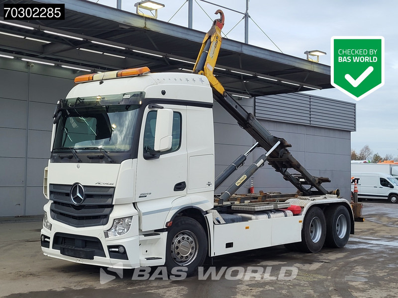 Mercedes-Benz Actros 2645 6X2 Palfinger Pallift containersystem Lift-Axle Automatic Euro 6 - Caminhão polibenne: foto 1 Mercedes-Benz Actros 2645 6X2 Palfinger Pallift containersystem Lift-Axle Automatic Euro 6 - Caminhão polibenne: foto 1