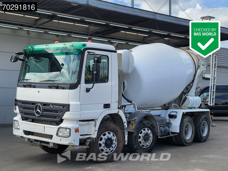 Mercedes-Benz Actros 3236 8X4 9M3 Stetter Mixer Big-Axle 3-Pedals Steelsuspension Euro 3 - Caminhão betoneira: foto 1 Mercedes-Benz Actros 3236 8X4 9M3 Stetter Mixer Big-Axle 3-Pedals Steelsuspension Euro 3 - Caminhão betoneira: foto 1