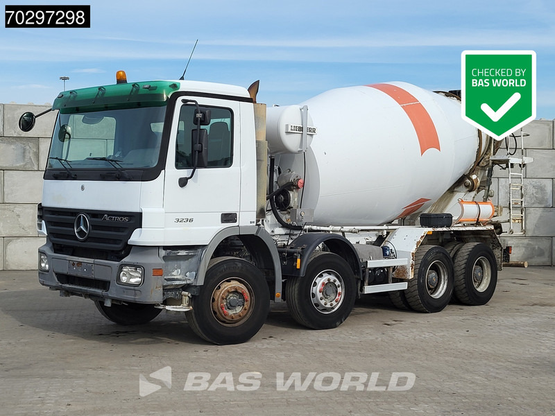 Mercedes-Benz Actros 3236 8X4 9m3 Liebherr 3-Pedals Steelsuspension Big-Axle Euro 3 - Caminhão betoneira: foto 1 Mercedes-Benz Actros 3236 8X4 9m3 Liebherr 3-Pedals Steelsuspension Big-Axle Euro 3 - Caminhão betoneira: foto 1
