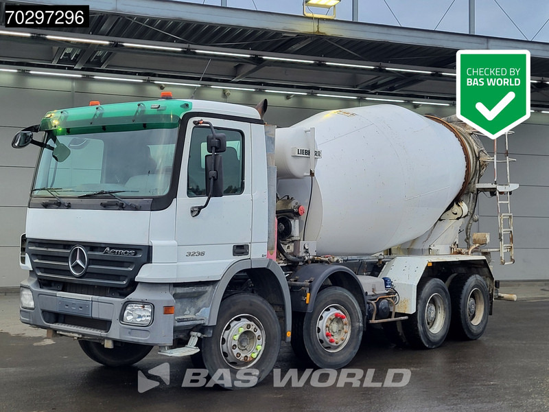 Mercedes-Benz Actros 3236 8X4 9m3 Liebherr Mixer Big-Axle Steelsuspension 3-Pedals Euro 3 - Caminhão betoneira: foto 1 Mercedes-Benz Actros 3236 8X4 9m3 Liebherr Mixer Big-Axle Steelsuspension 3-Pedals Euro 3 - Caminhão betoneira: foto 1