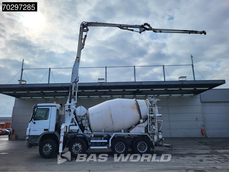 Mercedes-Benz Actros 3241 8X4 7m3 Putzmeister Mixer Big-Axle Steelsuspension Automatic Pompe+Mixer Euro 3 - Autobomba de betão: foto 2 Mercedes-Benz Actros 3241 8X4 7m3 Putzmeister Mixer Big-Axle Steelsuspension Automatic Pompe+Mixer Euro 3 - Autobomba de betão: foto 2