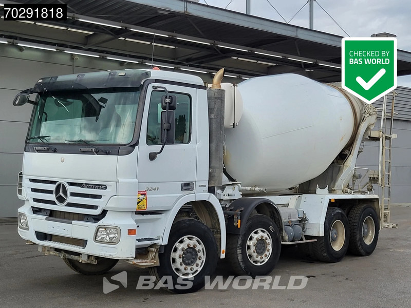 Mercedes-Benz Actros 3241 8X4 9m3 Stetter Steelsuspension 3-Pedals Retarder Euro 4 - Caminhão betoneira: foto 1 Mercedes-Benz Actros 3241 8X4 9m3 Stetter Steelsuspension 3-Pedals Retarder Euro 4 - Caminhão betoneira: foto 1