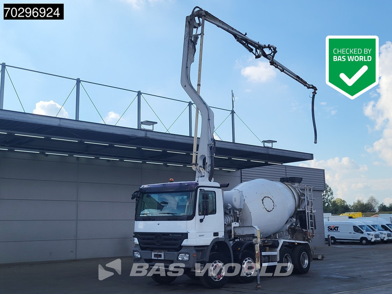 Caminhão betoneira Mercedes-Benz Actros 3241 8X4 Putzmeister TMM 21 PUMI 7m3 Liebherr mixer 3-Pedals Big-Axle Euro 3: foto 1