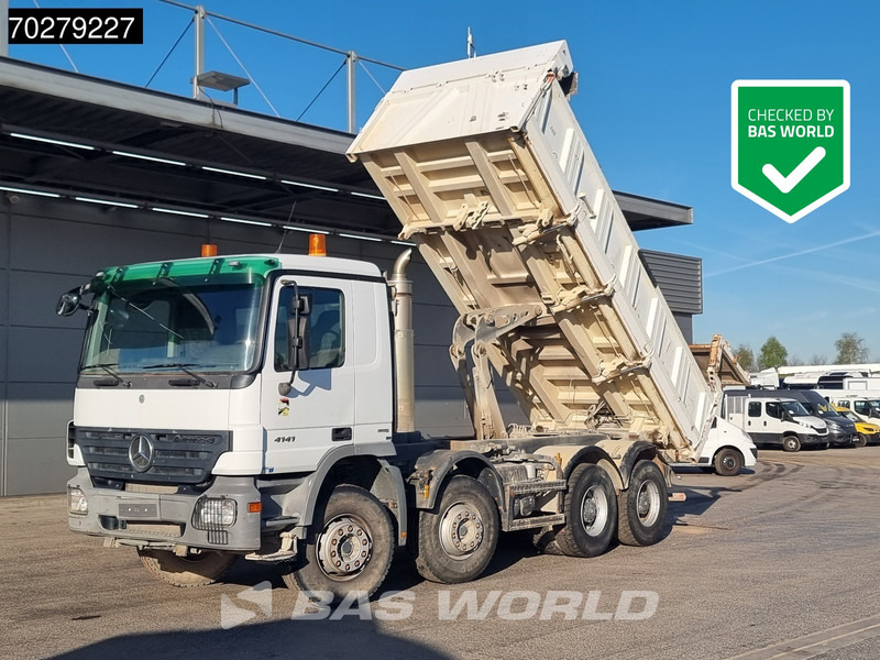 Mercedes-Benz Actros 4141 8X4 12m3 Meiller 2-way tipper steelsuspension Euro 4 - Caminhão basculante: foto 1 Mercedes-Benz Actros 4141 8X4 12m3 Meiller 2-way tipper steelsuspension Euro 4 - Caminhão basculante: foto 1