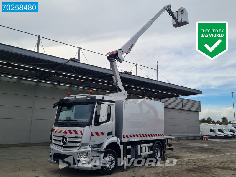 Mercedes-Benz Antos 1830 4X2 Hubarbeitsbühne 14.70m Time France VST 248 NF Navi Euro 6 - Caminhão grua: foto 1 Mercedes-Benz Antos 1830 4X2 Hubarbeitsbühne 14.70m Time France VST 248 NF Navi Euro 6 - Caminhão grua: foto 1