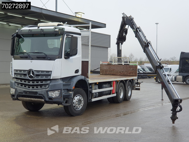 Mercedes-Benz Arocs 2636 6X4 Hiab 144 E-3 Hipro Kran Crane Remote Full Steel Euro 6 - Camião de caixa aberta/ Plataforma, Caminhão grua: foto 5 Mercedes-Benz Arocs 2636 6X4 Hiab 144 E-3 Hipro Kran Crane Remote Full Steel Euro 6 - Camião de caixa aberta/ Plataforma, Caminhão grua: foto 5