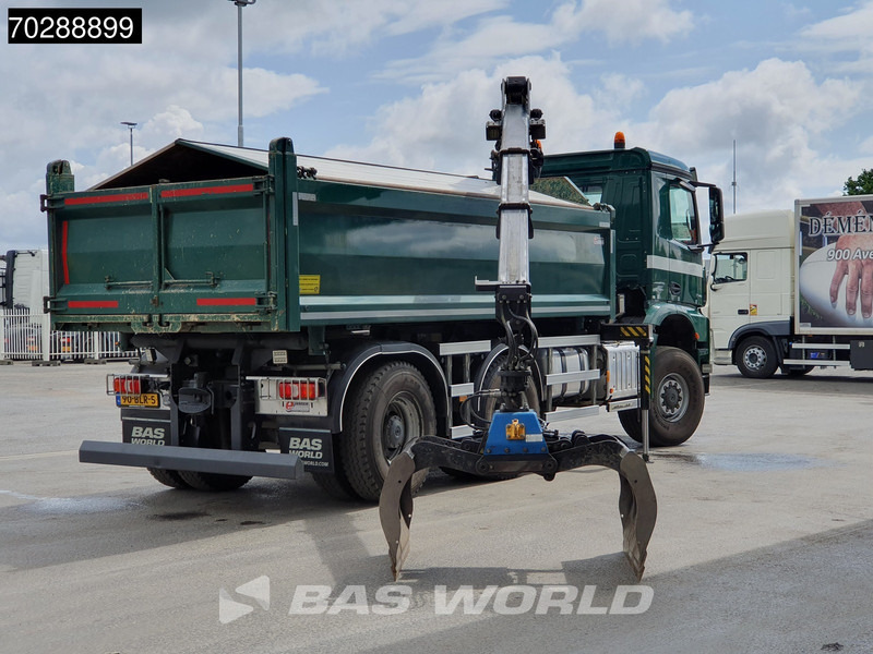 Caminhão basculante, Caminhão grua Mercedes-Benz Arocs 3342 Arocs 6X6 NL-Truck HMF 1643 Z-Crane Kran Steering Axle Big-Axle Euro 6: foto 6