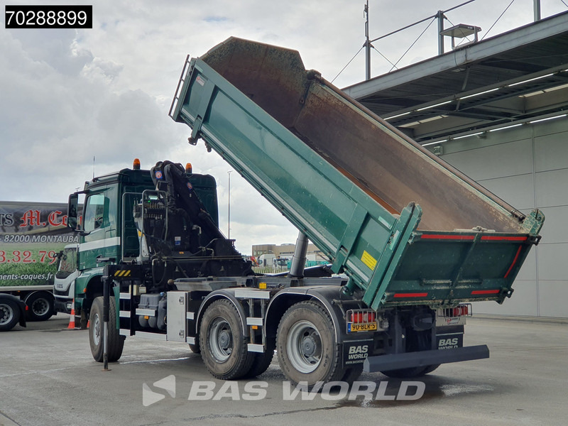 Caminhão basculante, Caminhão grua Mercedes-Benz Arocs 3342 Arocs 6X6 NL-Truck HMF 1643 Z-Crane Kran Steering Axle Big-Axle Euro 6: foto 9