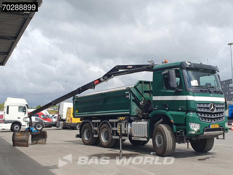Mercedes-Benz Arocs 3342 Arocs 6X6 NL-Truck HMF 1643 Z-Crane Kran Steering Axle Big-Axle Euro 6 - Caminhão basculante, Caminhão grua: foto 5 Mercedes-Benz Arocs 3342 Arocs 6X6 NL-Truck HMF 1643 Z-Crane Kran Steering Axle Big-Axle Euro 6 - Caminhão basculante, Caminhão grua: foto 5